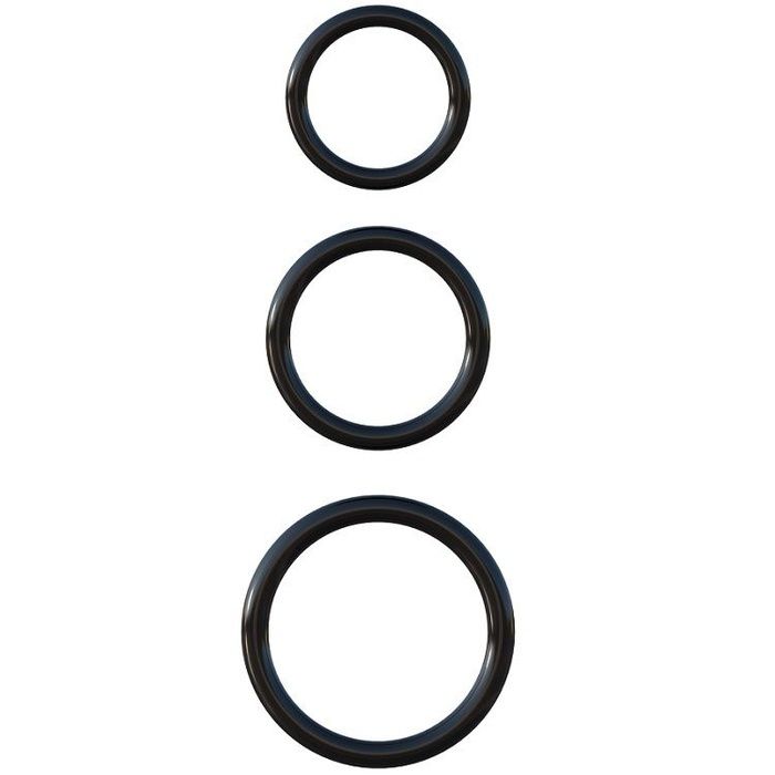 Pipedream Fantasy c-ringz silicone 3 ring stamina set de Pipedream, marca premium C-ringz set anillas silicona stamina