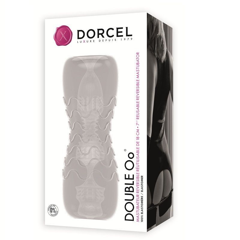 Marc Dorcel Masturbador con dos orificios para revolucionar la masturbación ideal Double Oo Cup
