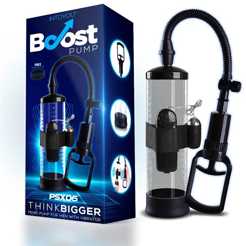 Bomba Manual para Pene con Accesorio de Vibración PSX06 0