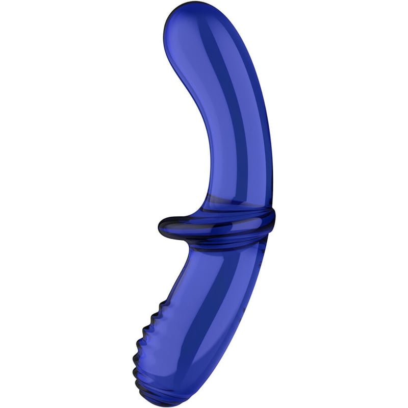 Dildo Cristal Double Azul 3