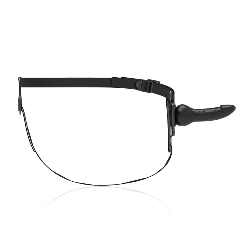 Arnés realistico negro 16cm 0