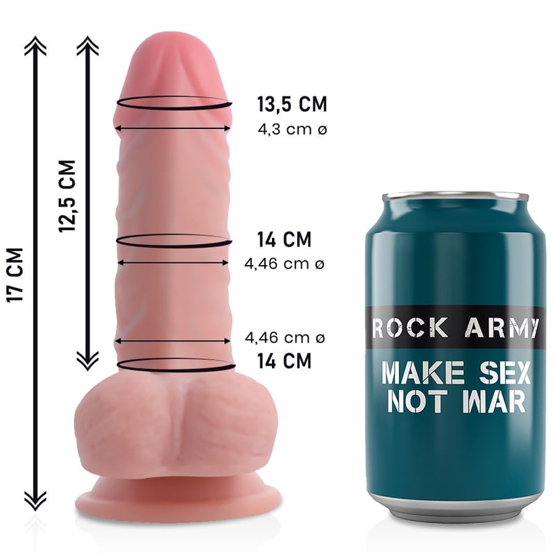 Dildo dual density 17cm 4