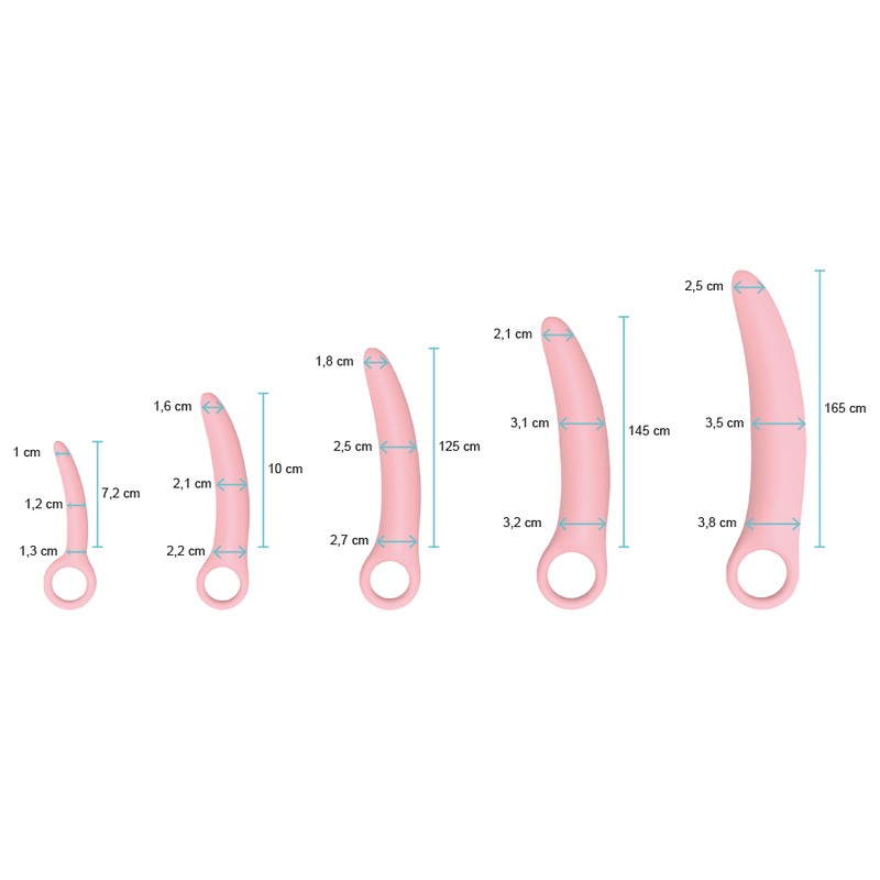 Kit 5 piezas Dilatador vaginal 0