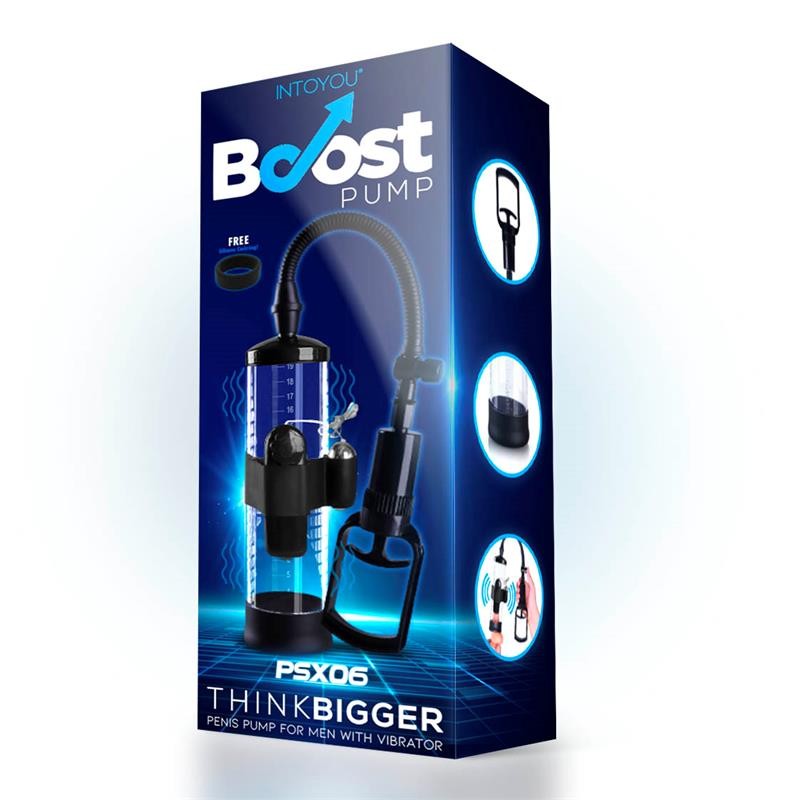 Bomba Manual para Pene con Accesorio de Vibración PSX06 0