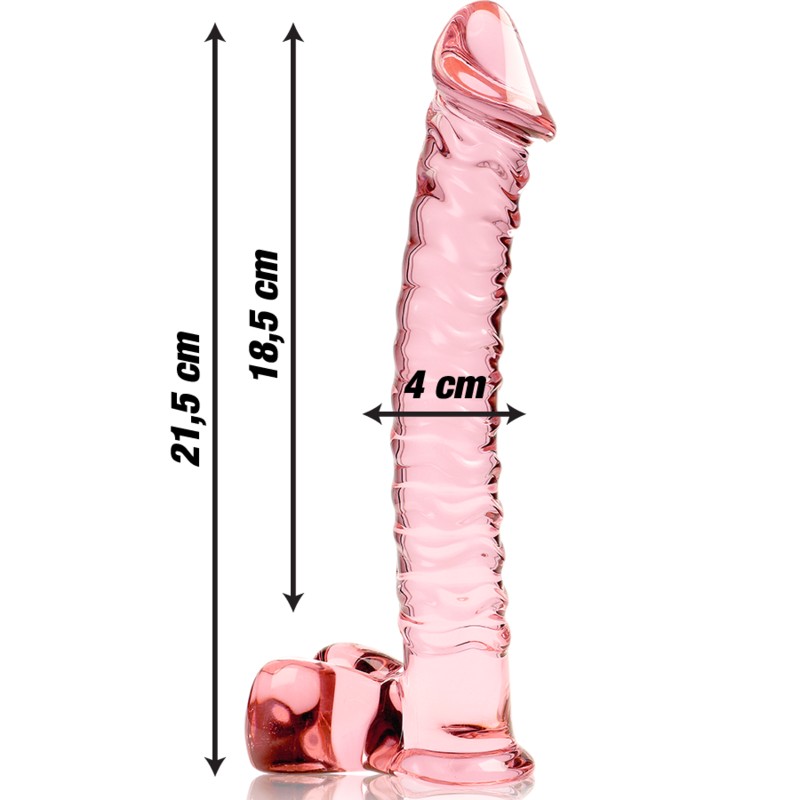 Nebula Dildo Cristal Modelo 23 Rosa 1