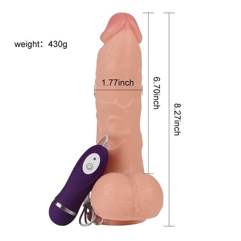 Vibrador Realista Control Remoto Adam 1