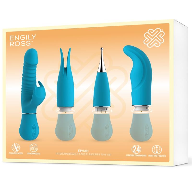 Eivian: El Set Multifuncional de Placer con 4 Accesorios Intercambiables 0