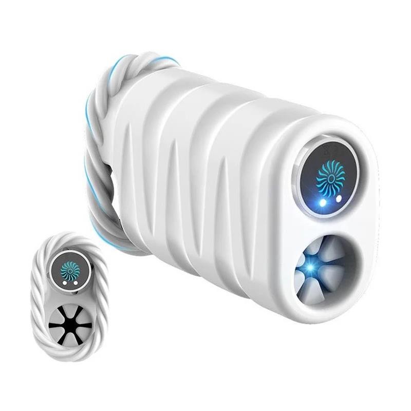 Guner Masturbador Masculino 100% Flexible con Bala Extraible Doble Orificio Silicona Premium USB Magnético 0