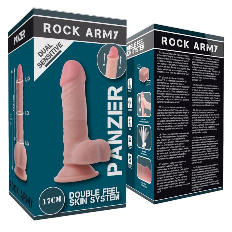 Dildo dual density 17cm 4