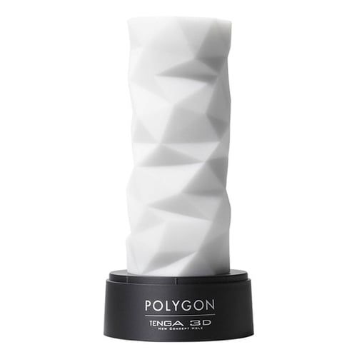 Tenga tiene una superficie deslizante, su diseño con varios triángulos que provocan una constricción firme y con sensación de ajuste. 3D Polygon