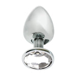 Mai nº74 Plug metálico con brillo plata L - Mai - Plugs anales (4)