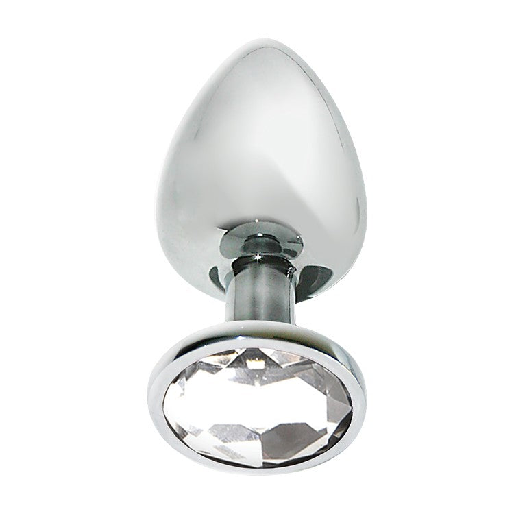 Mai nº74 Plug metálico con brillo plata L - Mai - Plugs anales (4)