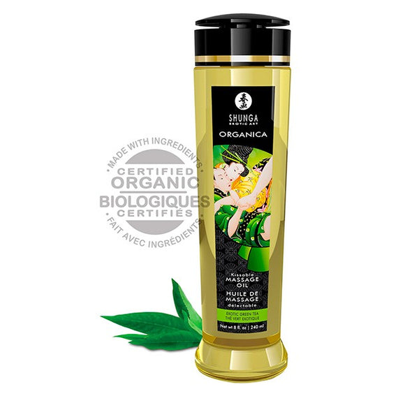 Aceite Orgánico Té Verde - Shunga - Aceite para masajes eróticos