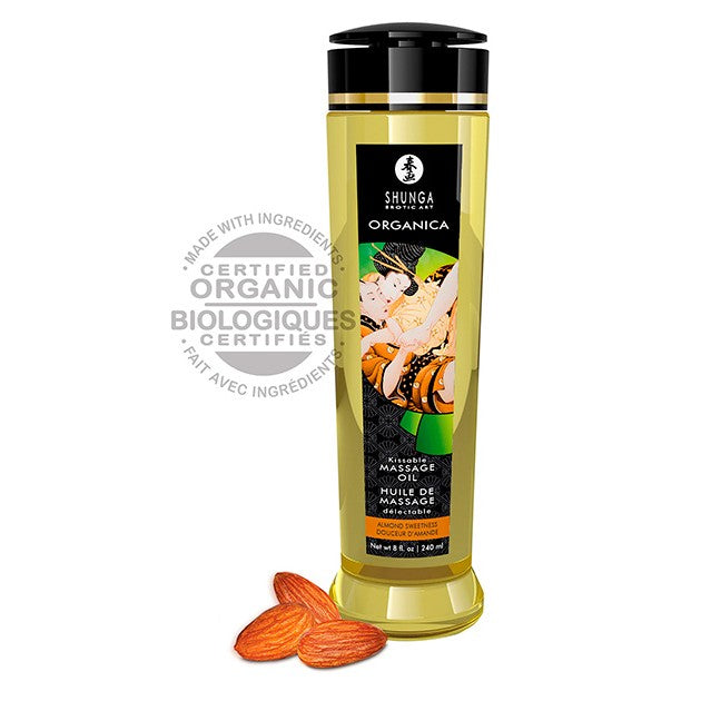 Aceite Orgánico Almendras Dulces - Shunga - Aceite para masajes eróticos