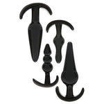Kit 4 Plugs Negro - Addicted Toys - Plugs anales (3)