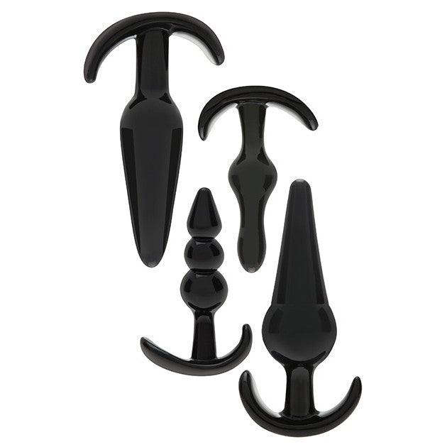 Kit 4 Plugs Negro - Addicted Toys - Plugs anales (3)