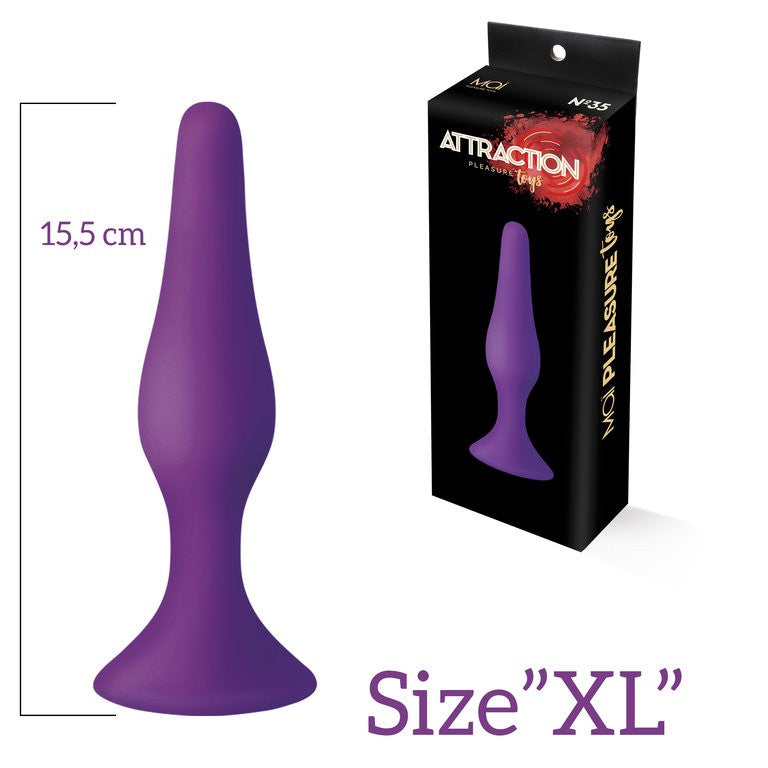 Mai nº35 Plug XL Silicona Lila 15,5 cm - Mai - Plugs anales (2)