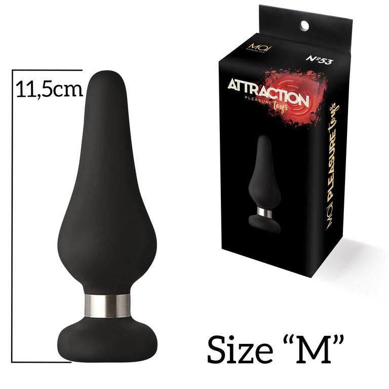 Mai nº53 Plug Silicona M Negro 11 cm - Mai - Plugs anales