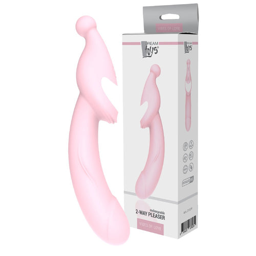 Estimulador 2-way Recargable Rosa