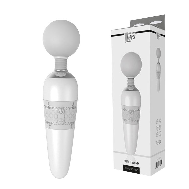 Masajeador Super Wand Recargable Gris - DreamToys - Vibradores