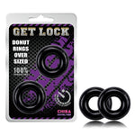 Anillos para el Pene Donut Negro - Chisa - Anillo vibrador para el pene (con y sin vibración)