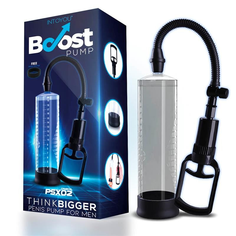 Bomba Manual para el Pene PSX02 Transparente - Boost Pumps - Bombas de succión