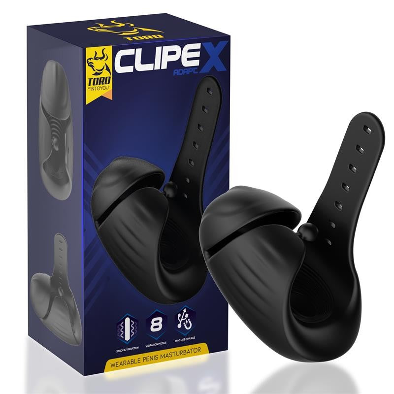 Clipex Masturbador Masculino Ajustable con Sistema de Clip Silicona Premium USB Magnético 0