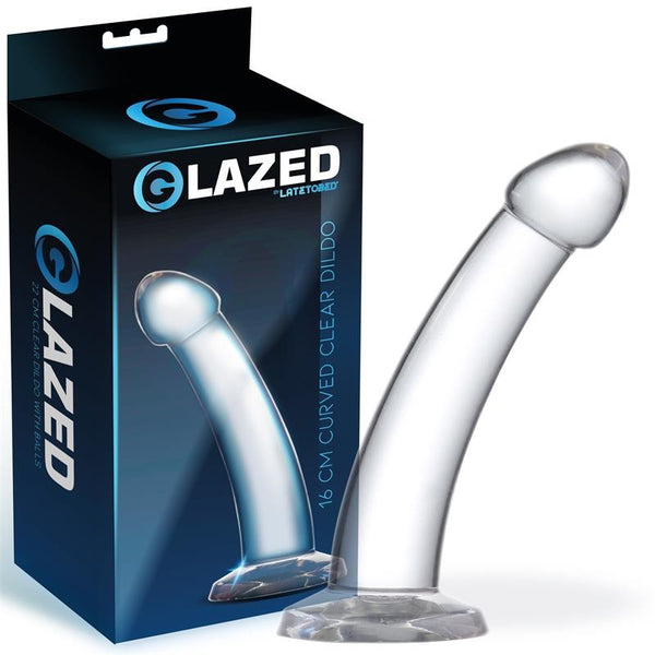Dildo Curvado Cristalino 16 cm