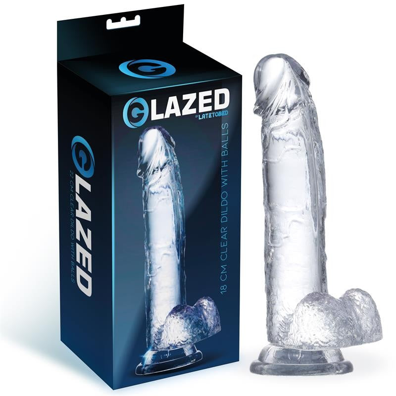 Dildo  Realístico Cristalino 18 cm - Glazed - Dildos o Consoladores (2)