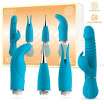 Eivian: El Set Multifuncional de Placer con 4 Accesorios Intercambiables - ENGILY ROSS - Vibradores