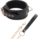 Collar negro cuero vegano 0