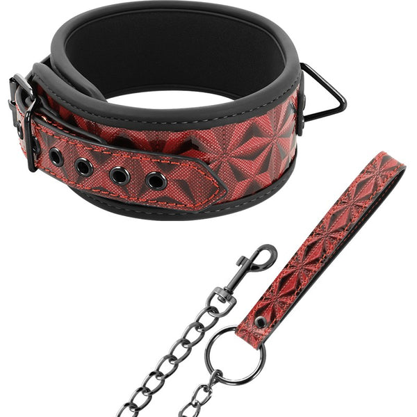 BegMe Collar rojo cuero vegano - BegMe - Kits para BDSM