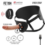 Cyber Strap Arnés con Dildo Vibrador Talla S - FetishSubmissive - Arneses con pene o dildo Strap-On