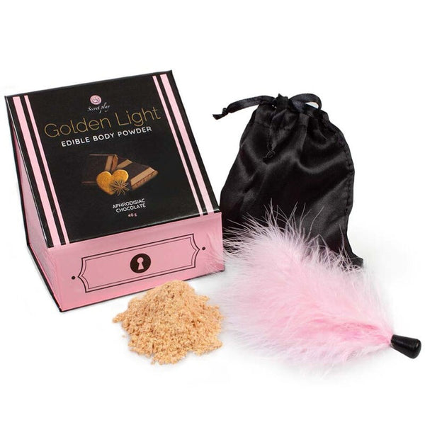 Golden Light Polvos Comestibles Chocolate - Secret Play - Tangas Comestibles Bragas y chuches