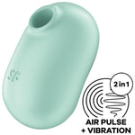 Pro To Go 2 Estimulador y Vibrador Verde - Satisfyer - Vibradores