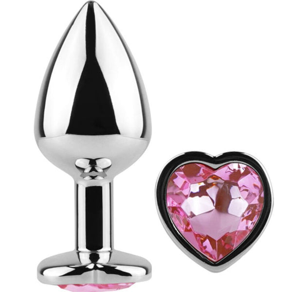 Plug anal con joya corazón S