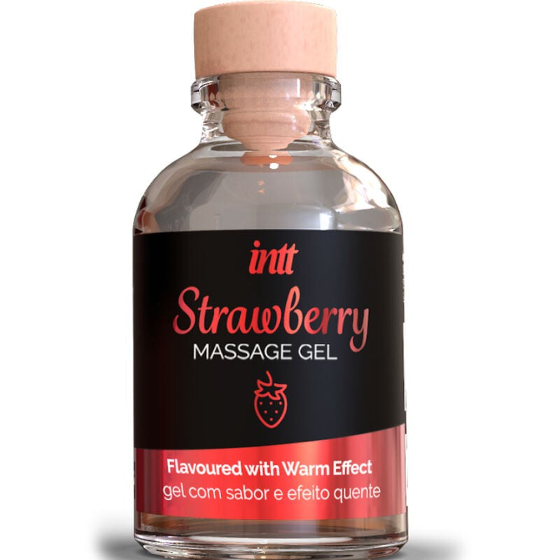 Gel Masaje Sabor Fresa y Calor - Intt - Lubricantes sexuales (2)