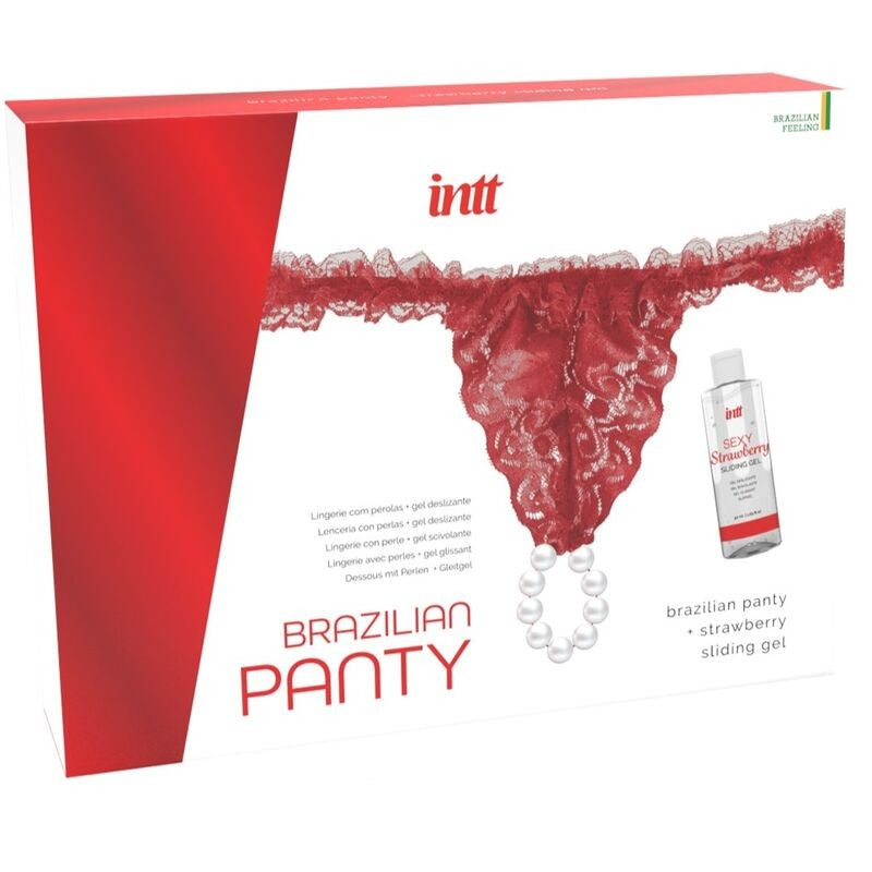 Panty con perlas y gel lubricante - Intt - Ideas romáticas y eróticas para regalar