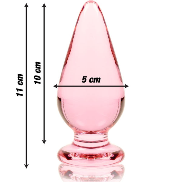 Nebula Plug de Cristal 11 cm Rosa