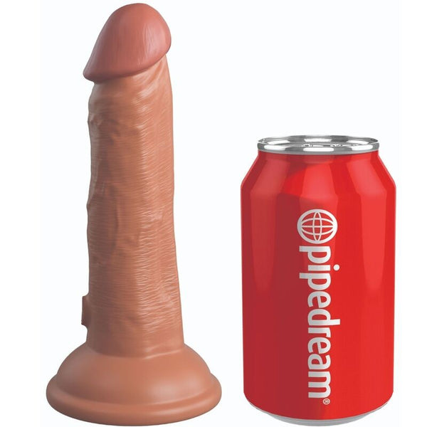King Cock Elite 6 Vibrador 15 cm Caramelo 0