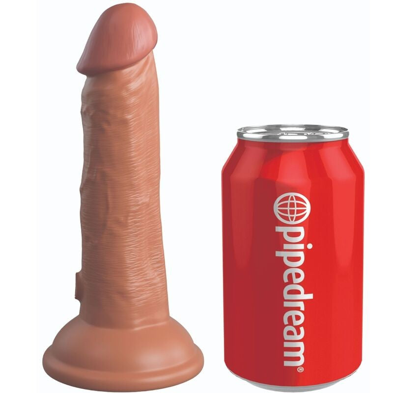 King Cock Elite 6 Vibrador 15 cm Caramelo 0