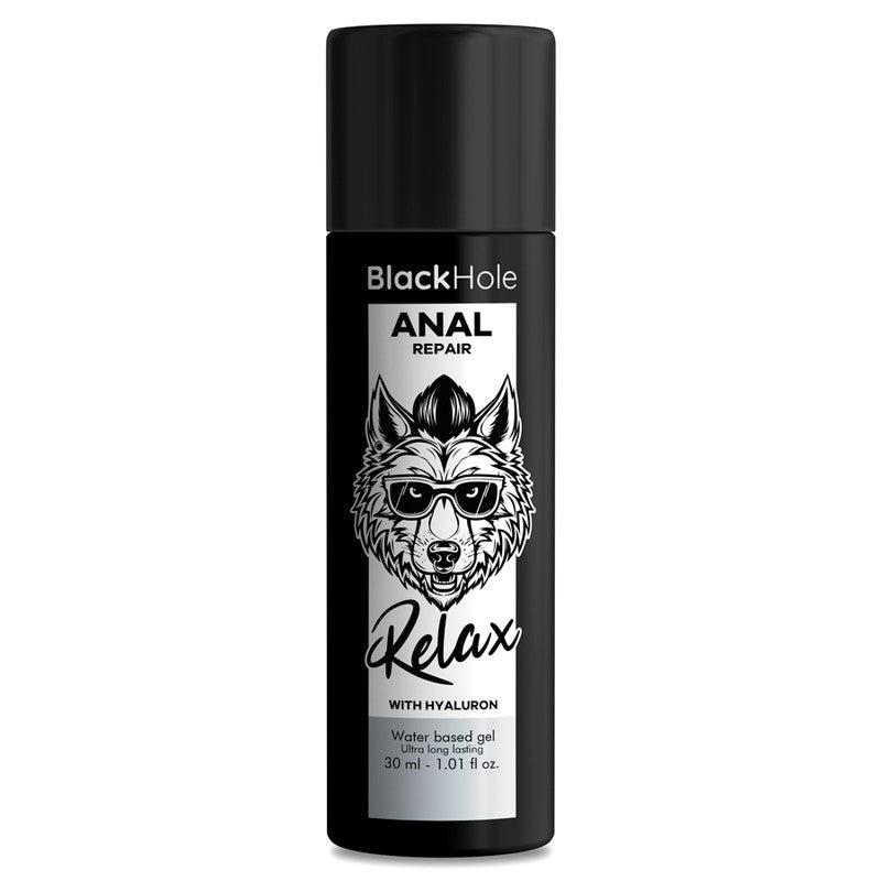 Lubricante Anal Relajante Con Hialurónico 30 ml - BlackHole - Lubricantes sexuales