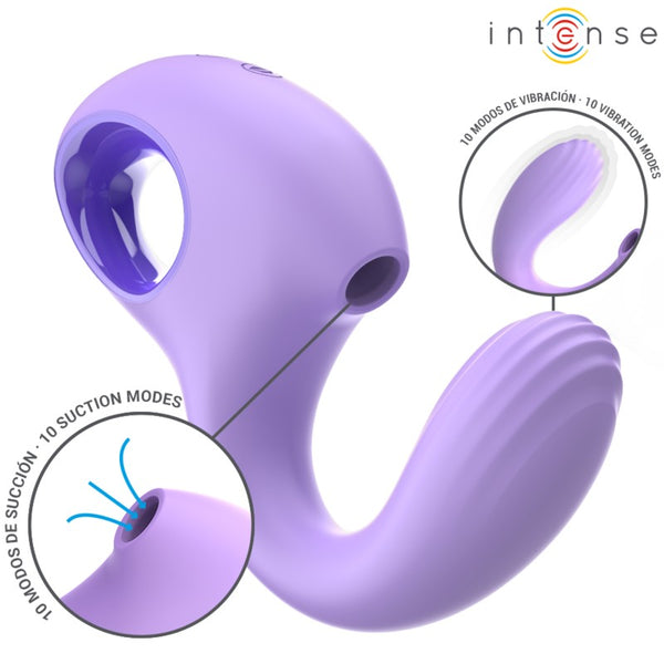 Vibrador Baxter con Estimulador Clítoris 0