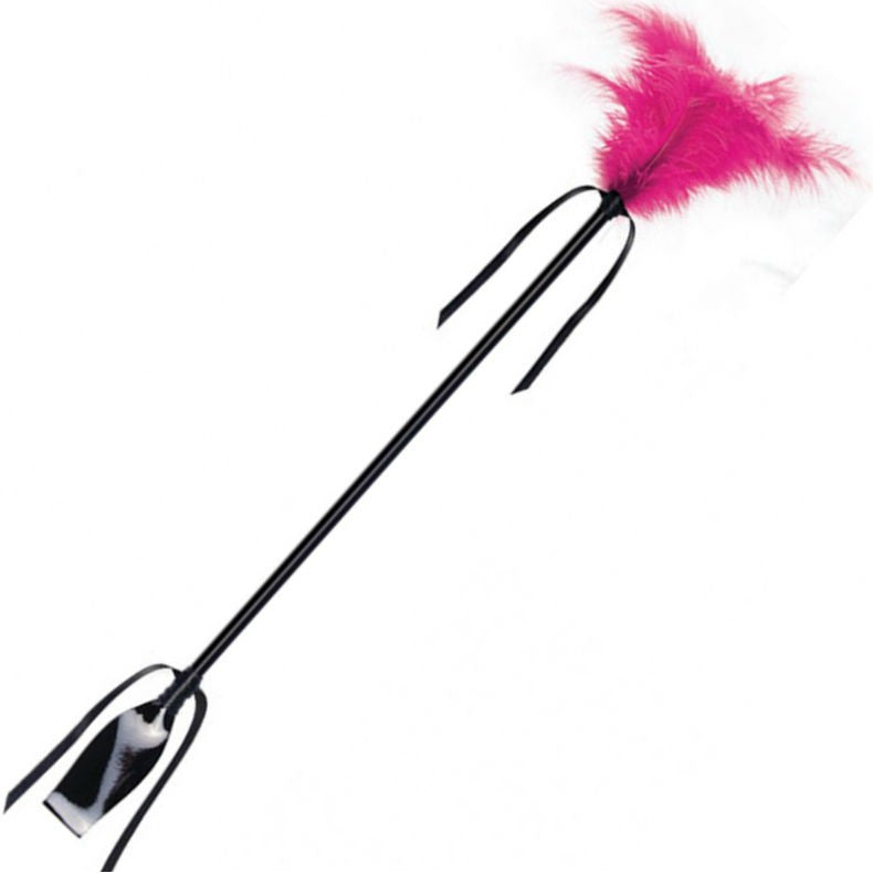 Fusta pluma negra y fucsia - Secret Play - Fustas y látigos (2)