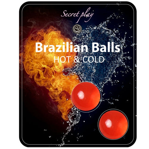 2 bolas aceite brazilian efecto frío y calor - Secret Play - Aceite para masajes eróticos