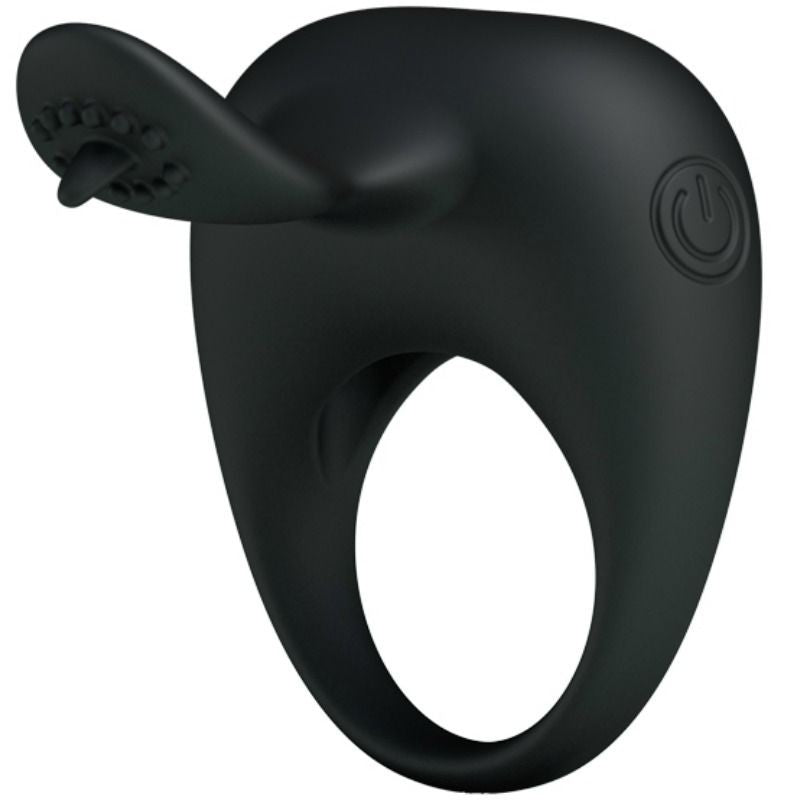 Anillo vibrador con lengua - PrettyLove - Anillo vibrador para el pene (con y sin vibración)