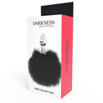 Plug anal con pluma negro 7 cm - Darkness - Plugs anales (2)