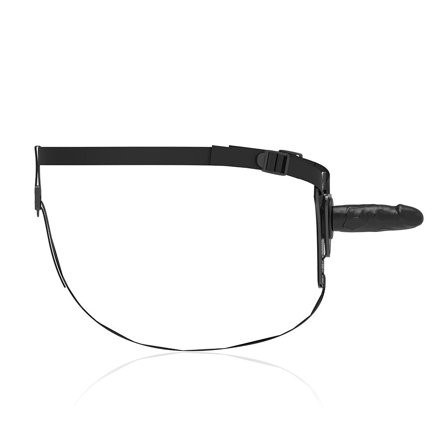 Arnés silicona negro realistico 16cm - FetishSubmissive - Arneses con pene o dildo Strap-On (3)