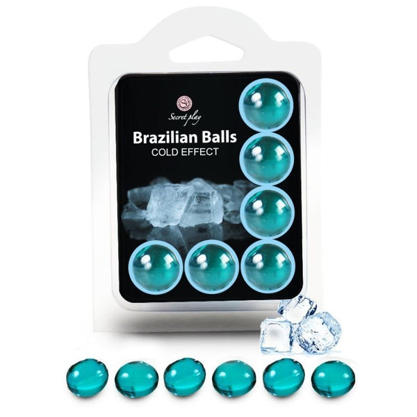 6 bolas aceite efecto frío - Secret Play - Aceite para masajes eróticos