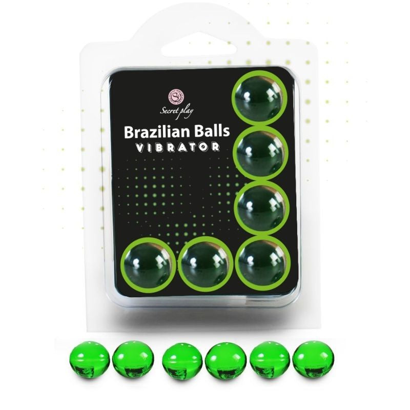 6 bolas aceite efecto vibración - Secret Play - Aceite para masajes eróticos